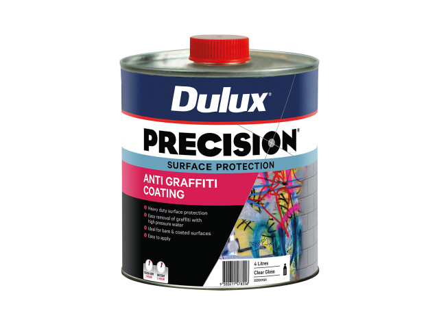 Dulux Precision Anti Graffiti Coating Gloss on New Masonry 