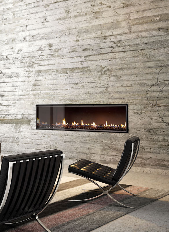 Wide Gas Fireplace 584 x 800