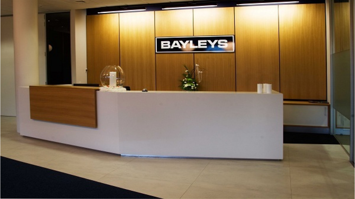 Laminam used in the Bayleys fitout. Laminam is non-combustible, and has high resistance to mechanical stress, chemical attack, scratching and abrasion.