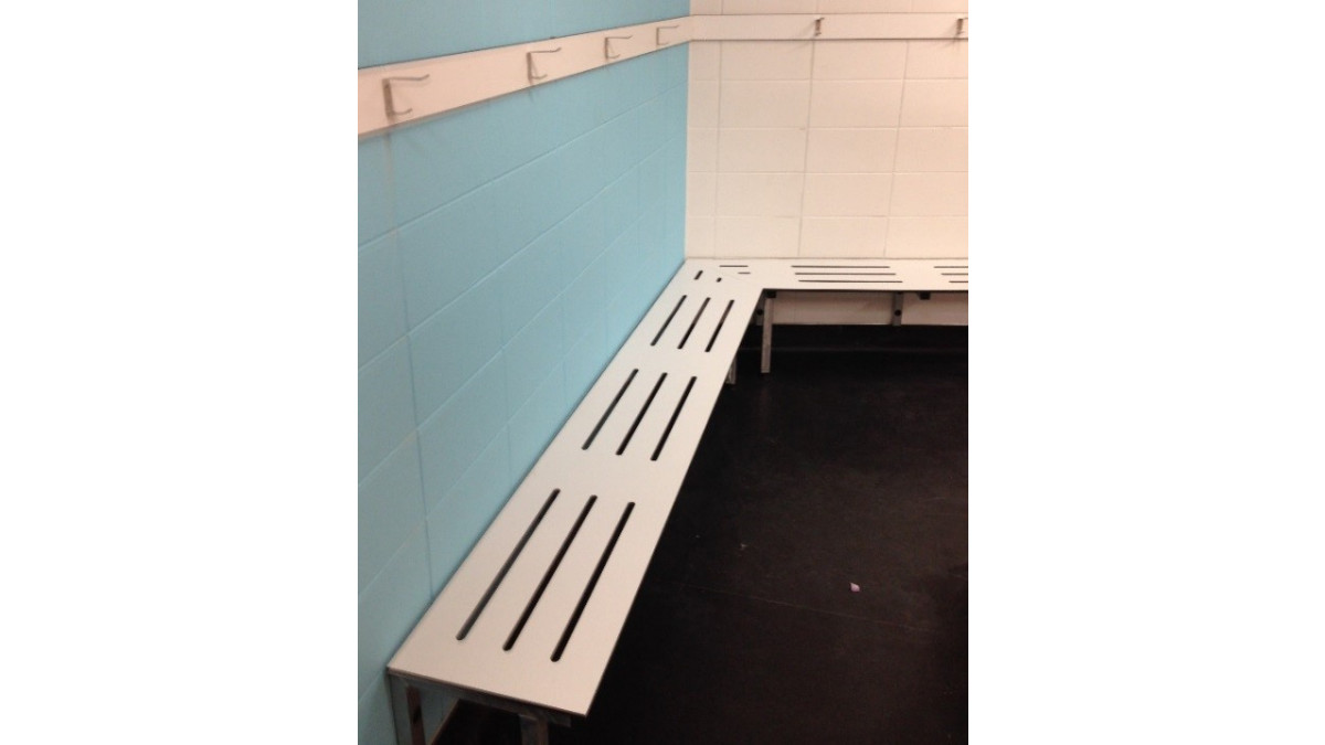 Wall Mounted Bench Seating.