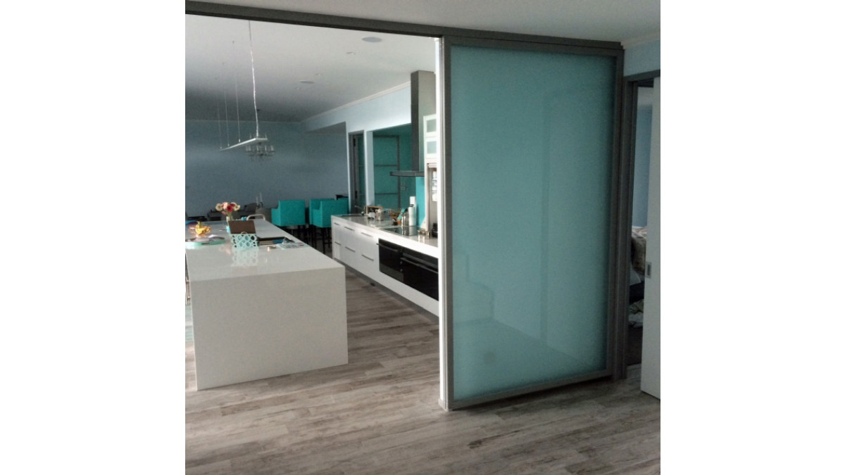 Stylish 350 Series Interior Doors with Etchlite.