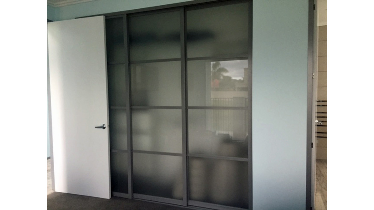 350 Series Doors with Mid Rails in the gym area.