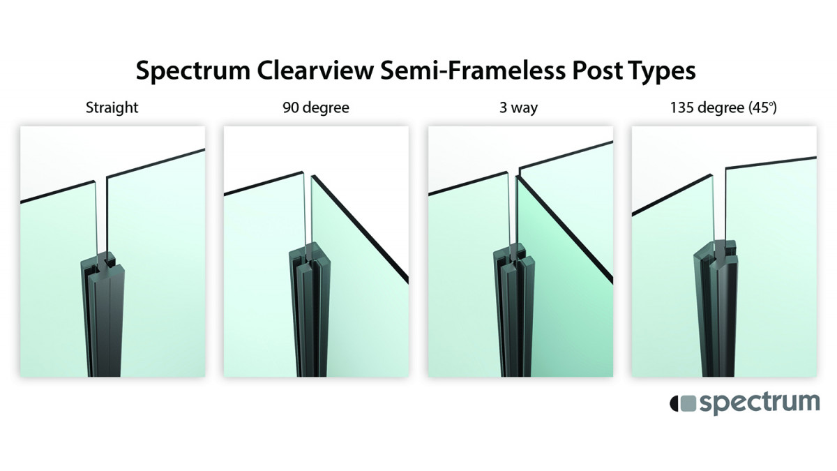 Clearspan posts offer unique solutions including 135 degree post and 3 way post.