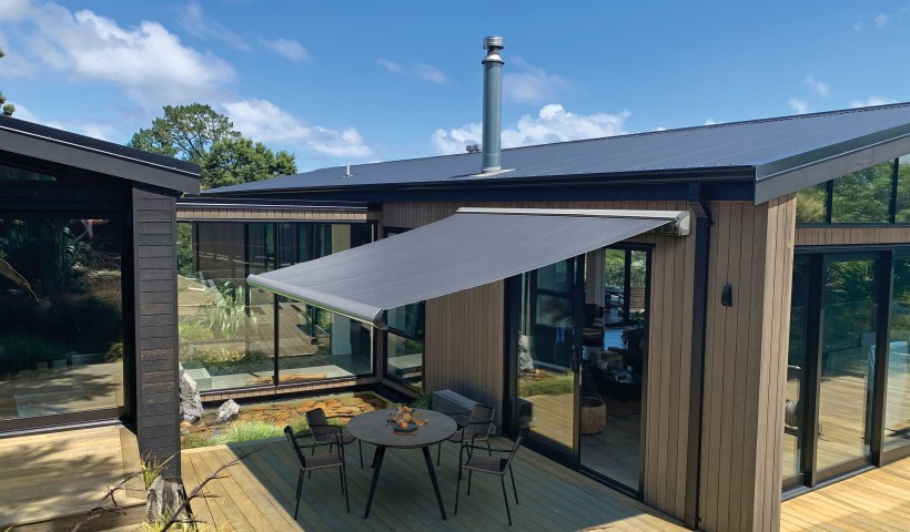 Enhanced Outdoor Living with the Delfina Folding Box Arm Awning