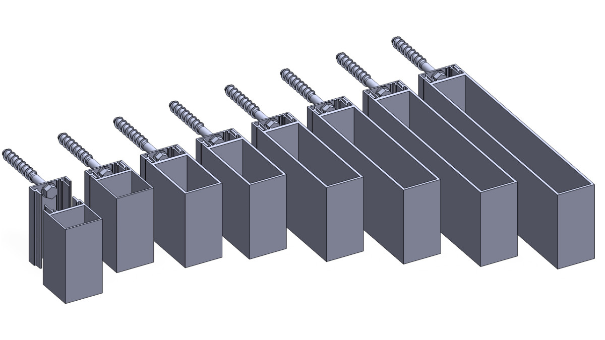 Louvre fins quadro and box concealed fixing box range v2 2