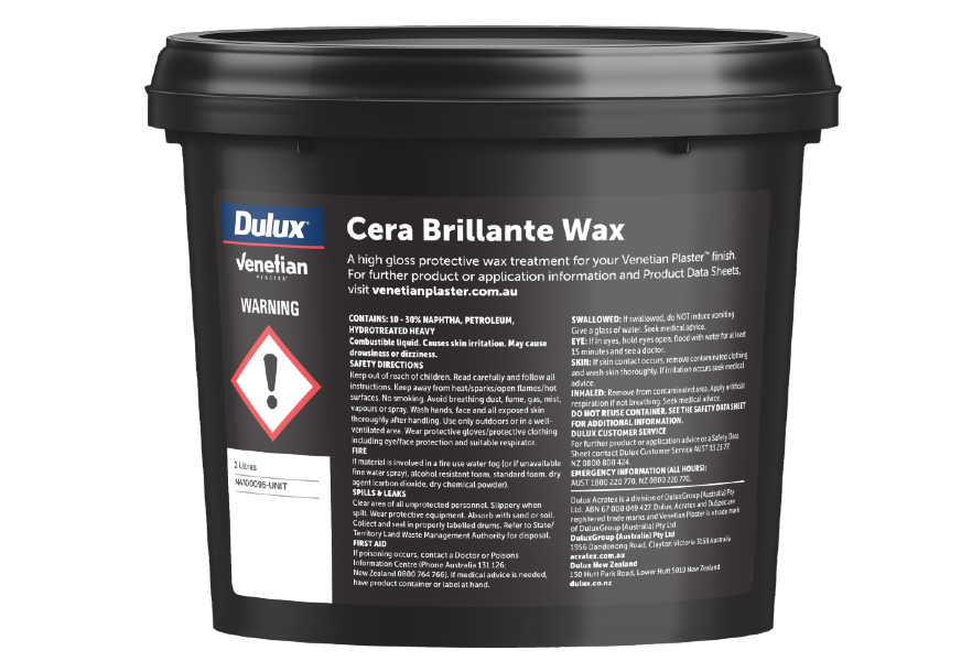 Venetian Plaster — Cera Brilliante Wax