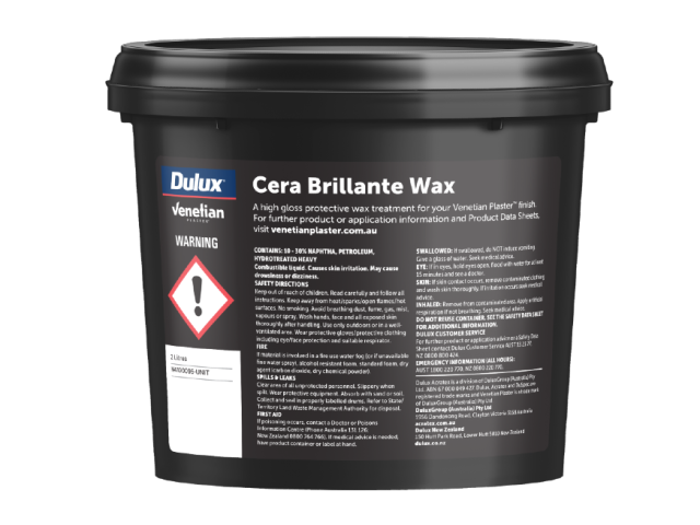 Venetian Plaster — Cera Brilliante Wax 
