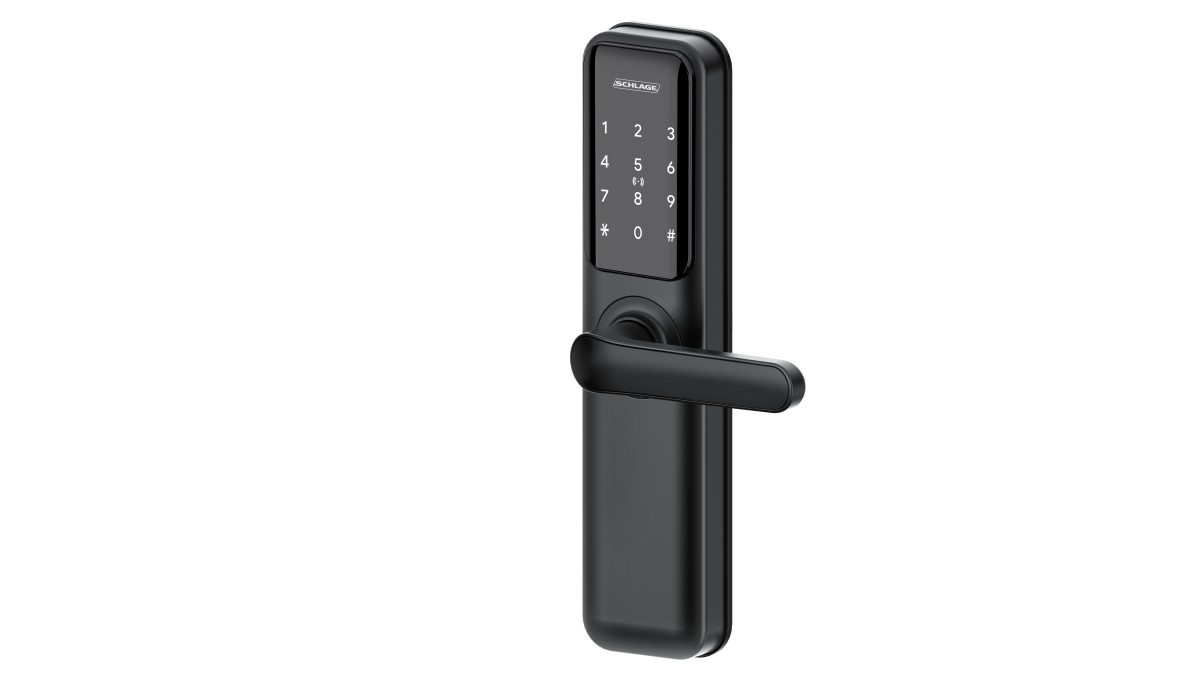Schlage Resolute external angle illuminated Black right side exterior Copy