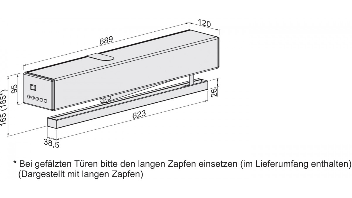 ETS mit Gleitschiene Isometrie