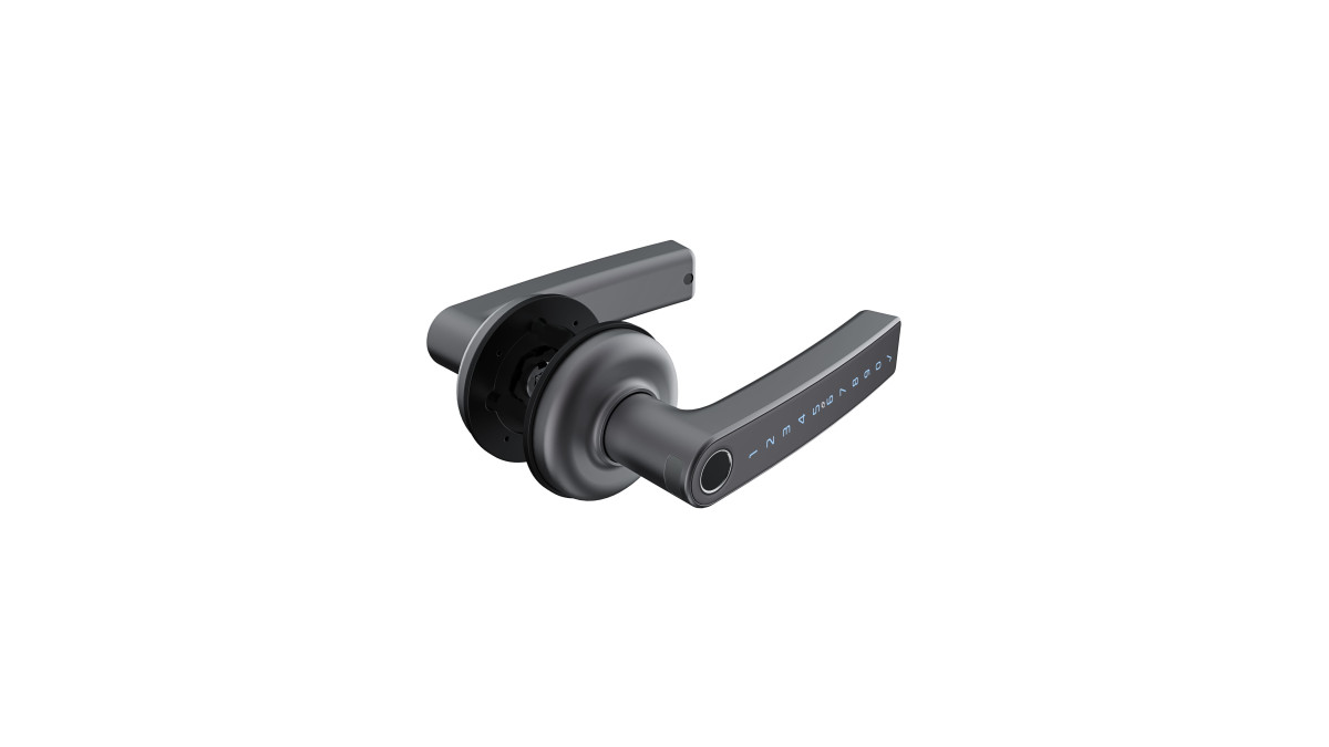 Schlage Ascent Smart Lever Right Angle Graphite
