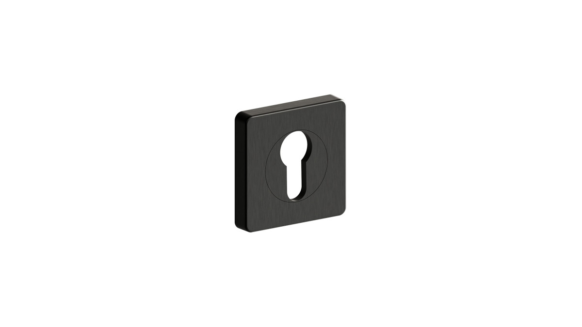Schlage Verta Escutcheon Euro Cylinder Square Angle PVDB