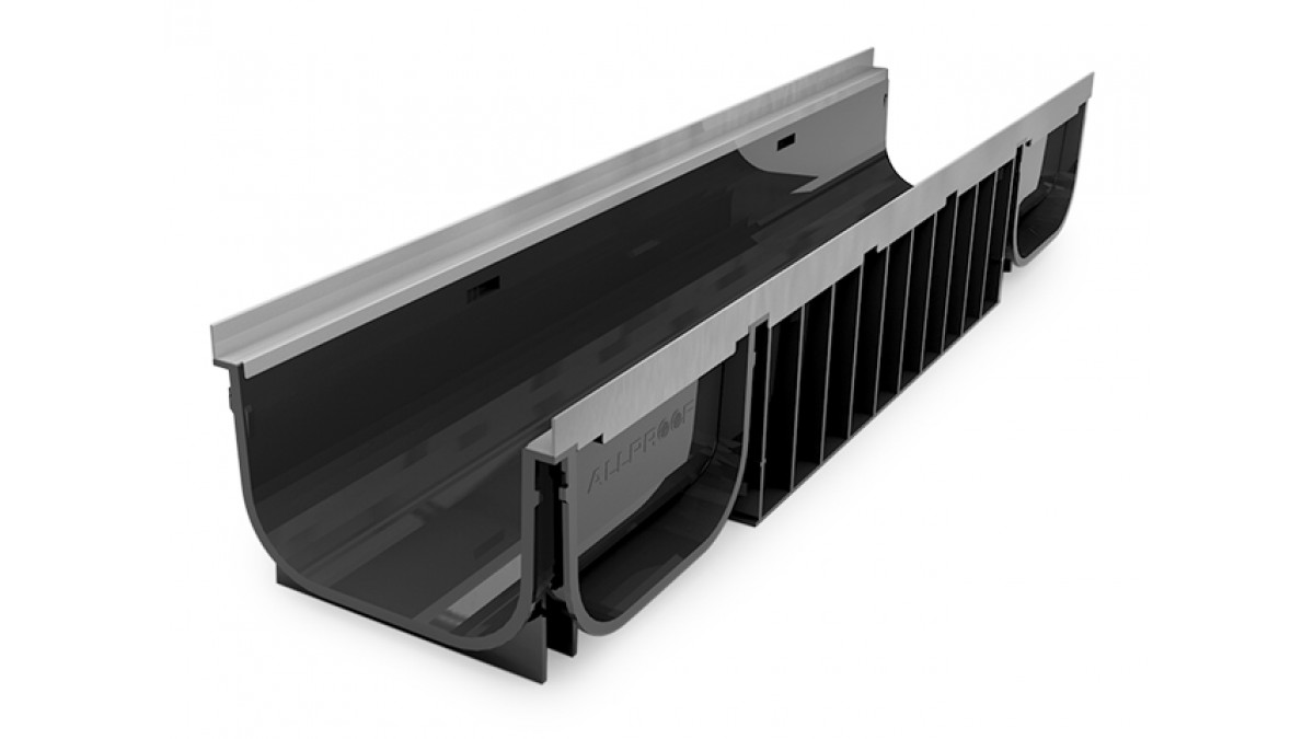 CC200x150 linear trench drain plastic channel
