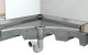 Shower tray appartment compsite steel floor tray passive fire protection of drain waste