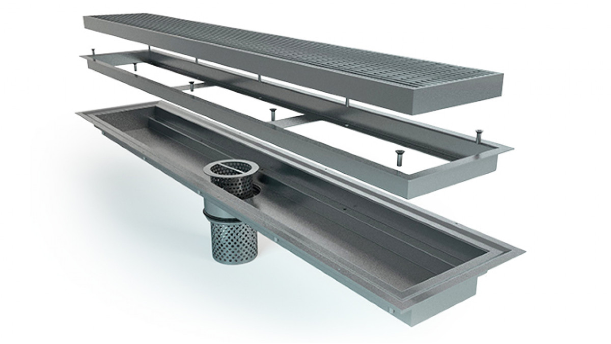 Allproof Vinyl Clamp Channel (VCC) Commercial Kitchen drainage solutions