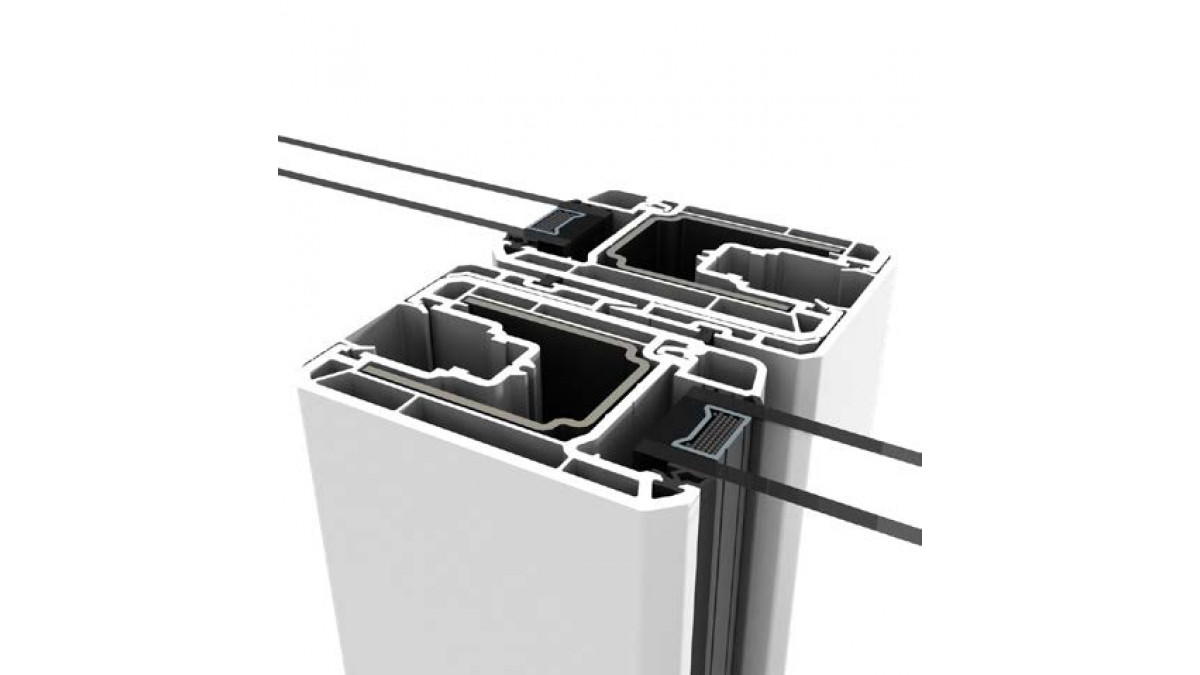 Interlocker mullions are flush in the closed position