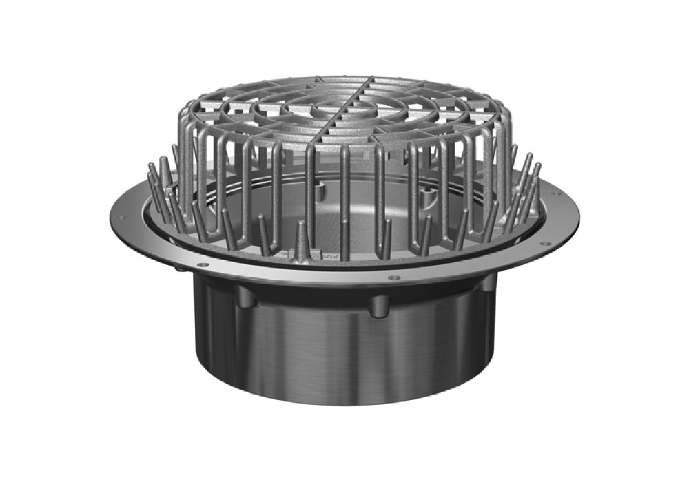HiFlow Full Stainless Hot Mix Membrane Roof Drains
