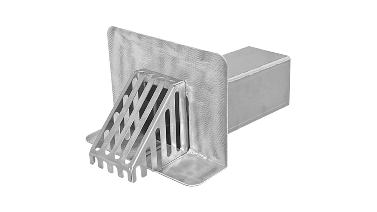 Scupper Guard 100x100 2200.012 installed