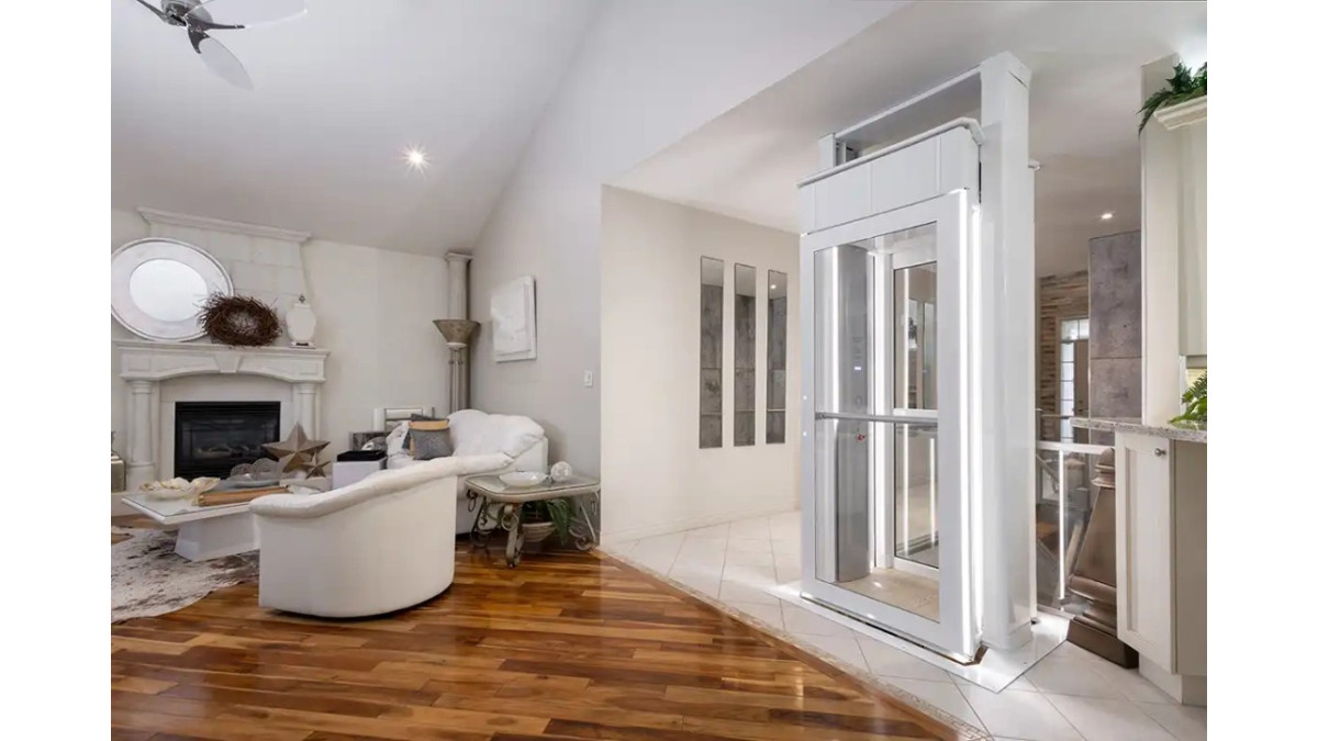 Elegant simple home lift for better accessibility Savaria Luma