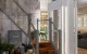 Savaria Luma Through floor lift on bottom landing of beautiful home