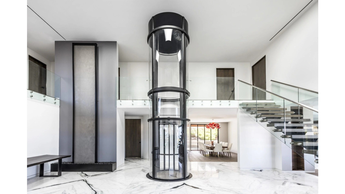 gallery savaria vuelift round Black in elegant California home img eleven(2)
