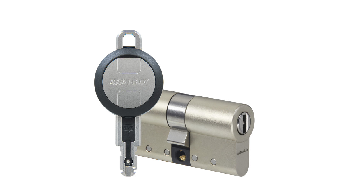eCLIQ System Key and Cylinder