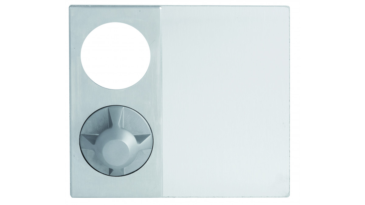 C Detention Series Square Plate Knob 22 SS