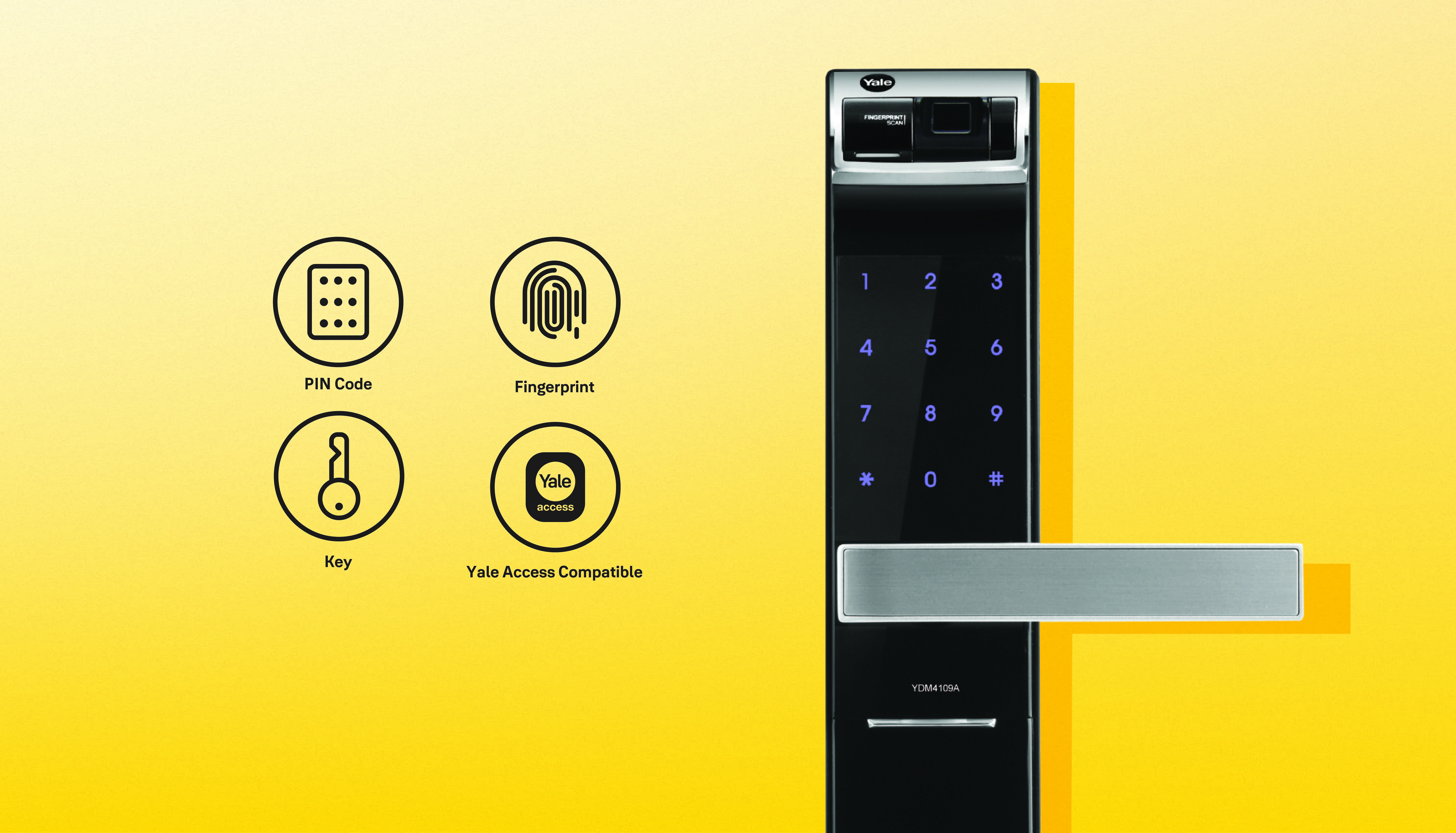Yale 4109A Digital Door Lock by ASSA ABLOY EBOSS