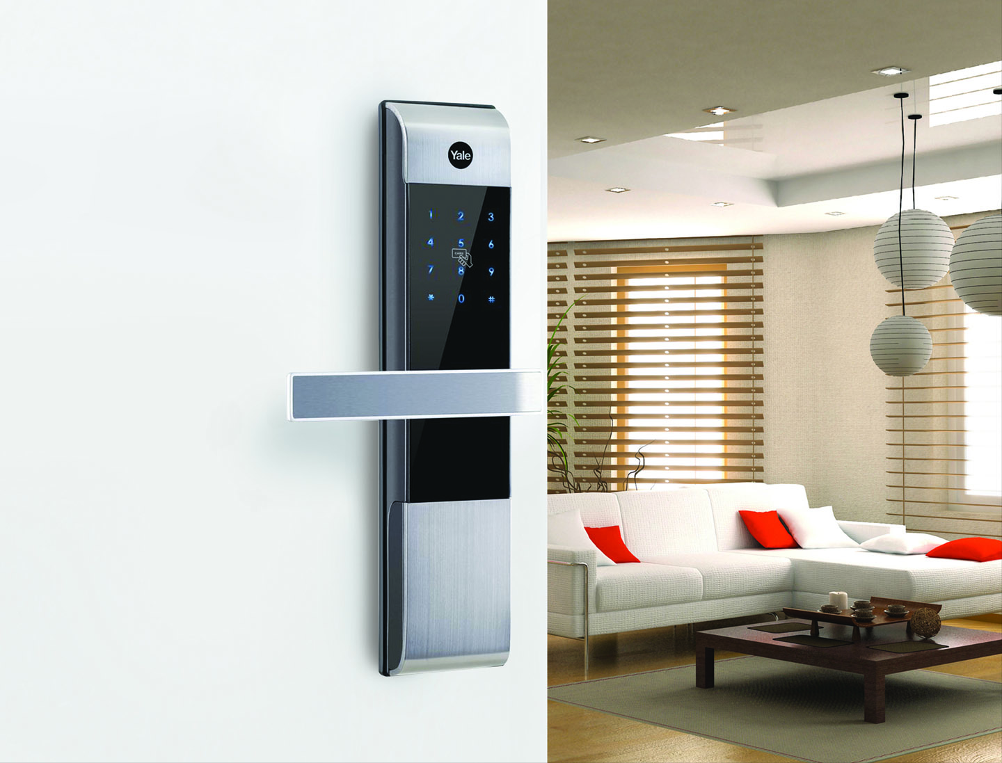Yale Electronic Digital Door Lock 3109 By Assa Abloy Eboss