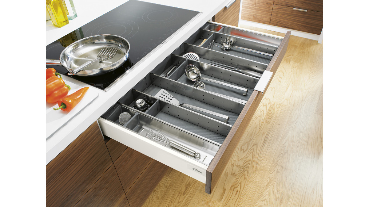 Blum NZ ORGA LINE TANDEMBOX organised utensils