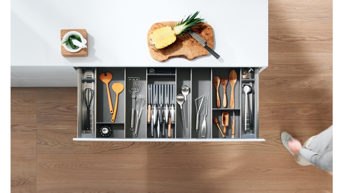 Blum NZ ORGA LINE TANDEMBOX utensil organise widedrawer