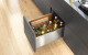 Blum NZ AMBIA LINE LEGRABOX organised oils bottles boards stainlesssteel