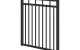 DuraPanel Polo Adjustable Kitset Gate 1200mm black