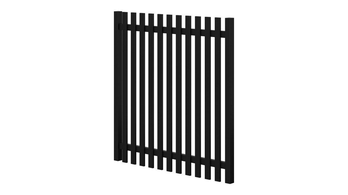 PicketPanel Atlas Adjustable Kitset Gate 1200mm black