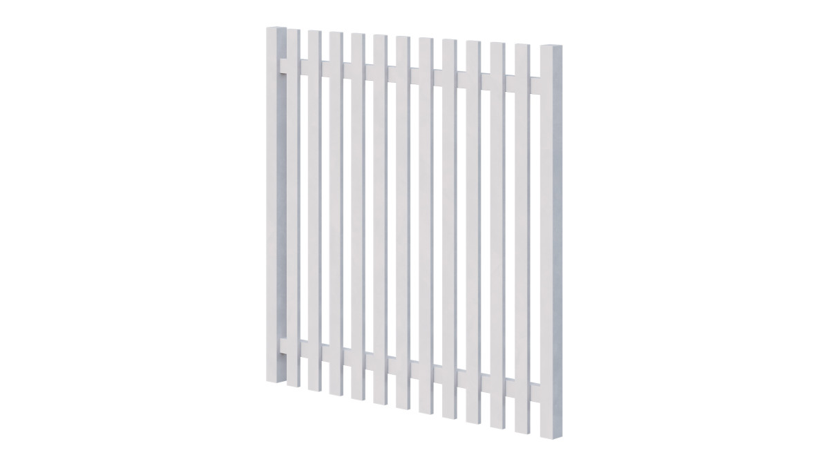 PicketPanel Atlas Adjustable Kitset Gate 1200mm frost