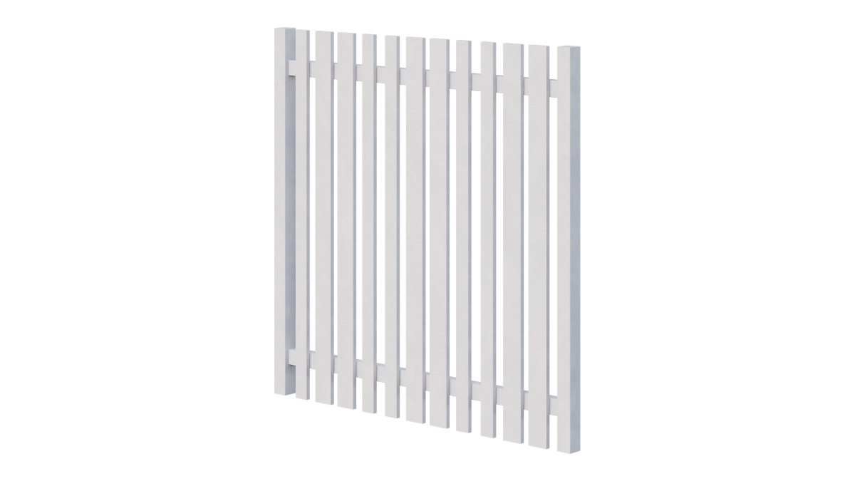 PicketPanel Opus Adjustable Kitset Gate 1200mm white