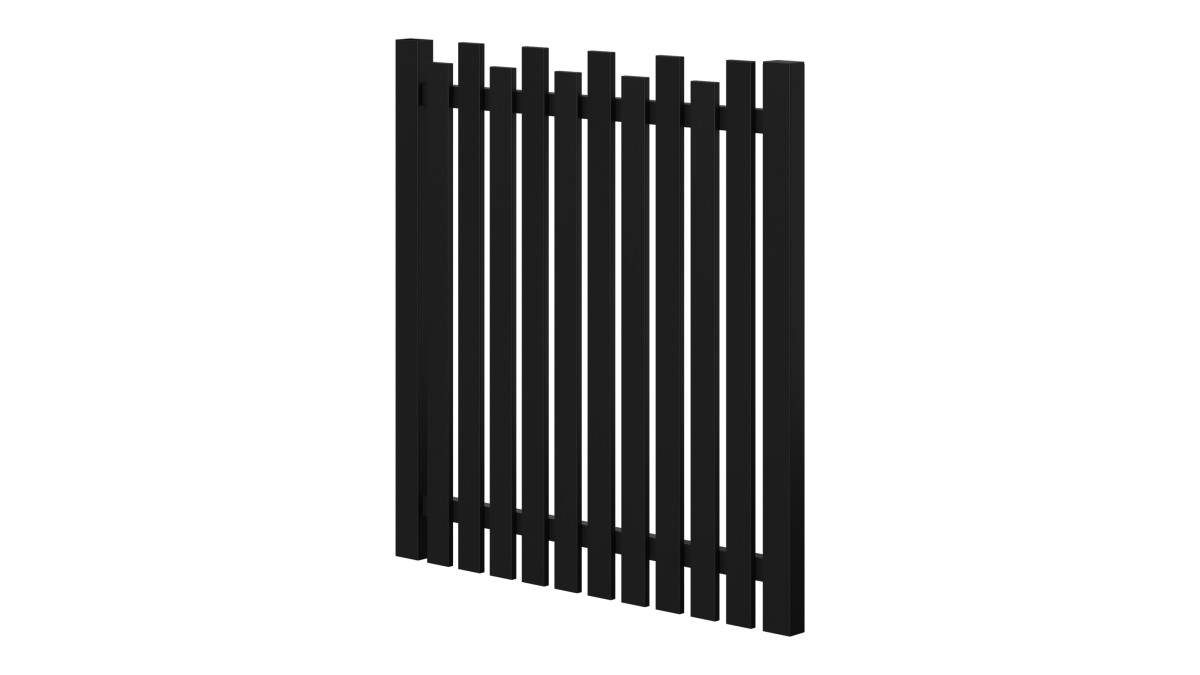 PicketPanel Rondo Adjustable Kitset Gate 1200mm black