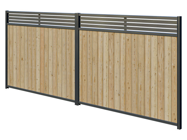 SmartWall Slat Top Fencing System