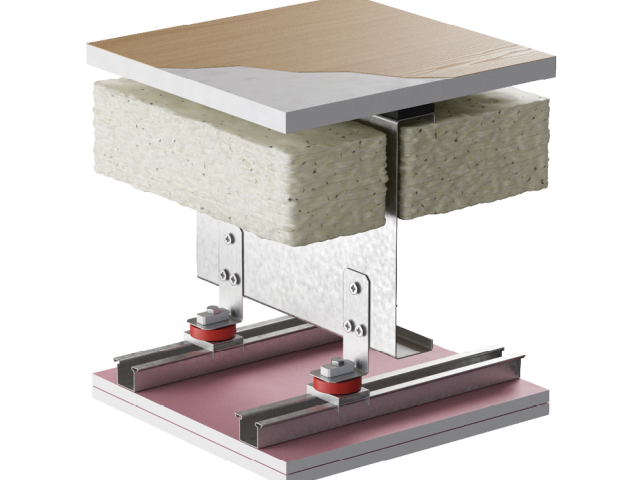 SoundDown Solo Acoustic Intertenancy Floor System for Lightweight Structures