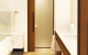 CS Full Height Ceiling Mount Track Single in Luxury Bathroom