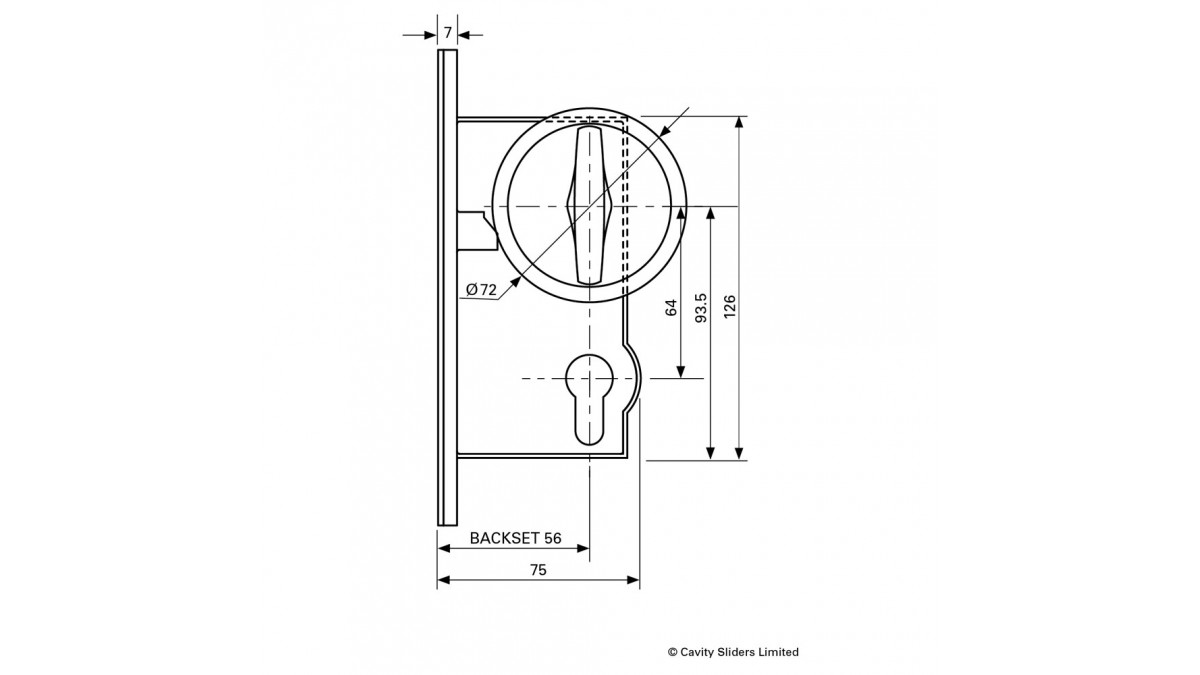 CL100 Flushturn Dimensions