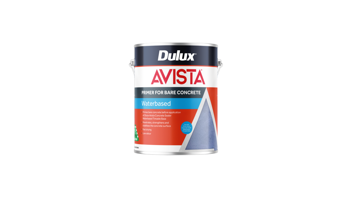Dulux Avista Concrete Primer Bare Waterbased Can 10L v3