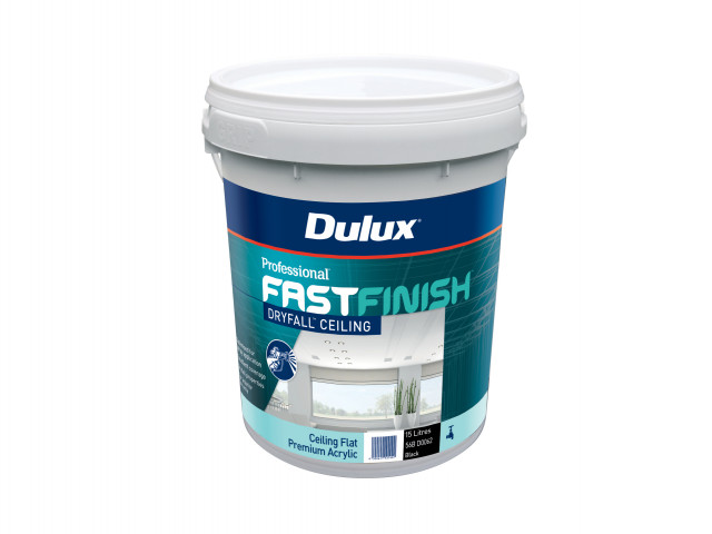 Dulux Professional Fast Finish Dry Fall Ceiling Black Flat 