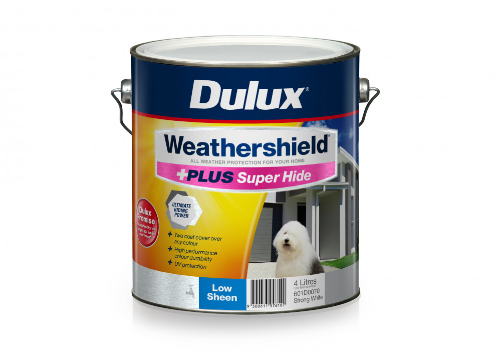 Dulux Weathershield +PLUS Super Hide Low Sheen