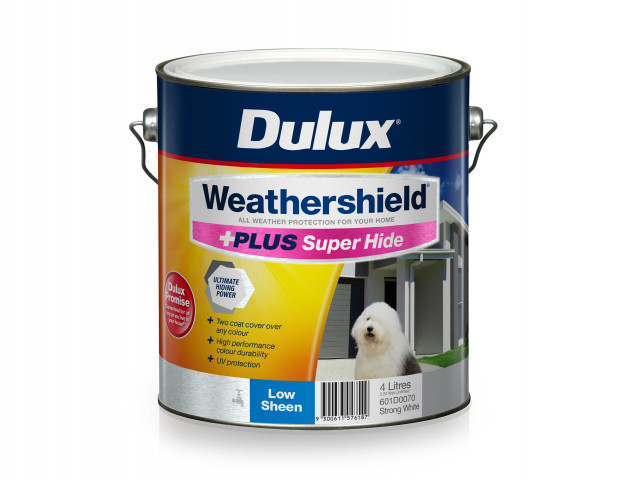 Dulux Weathershield +PLUS Super Hide Low Sheen