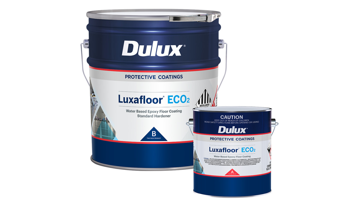 LUXAFLOOR ECO2 PART A 4L PART B 15L 3D Render Combo BAP3619 V1 Right 800x800