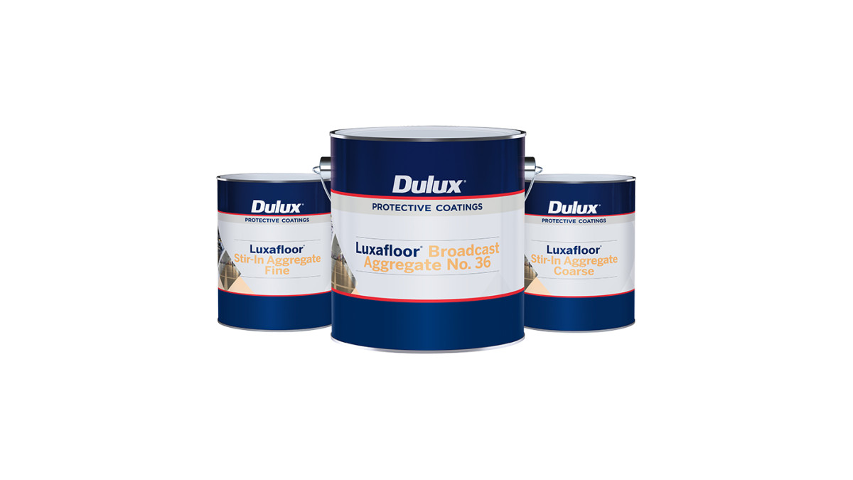 LUXAFLOOR STIR IN AGGREGATE FINE 1L NO.36 4L Coarse 1L 3D Render Combo BAP3619 V1 800x800
