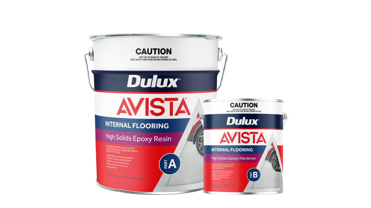 Dulux Avista Internal Flooring High Solids Epoxy Hardener Part A and B  GROUP V3