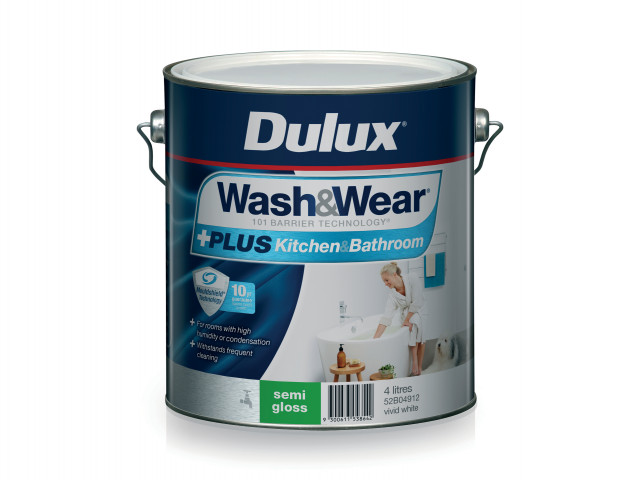 Dulux Wash&Wear +PLUS Kitchen&Bathroom Semi Gloss