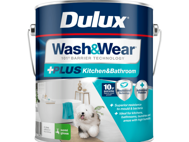 Dulux Wash&Wear +PLUS Kitchen&Bathroom Semi Gloss