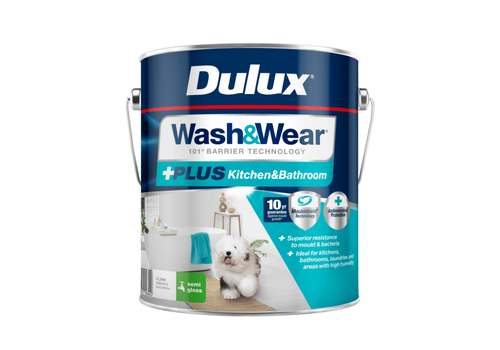 Dulux Wash&Wear +PLUS Kitchen&Bathroom Semi Gloss